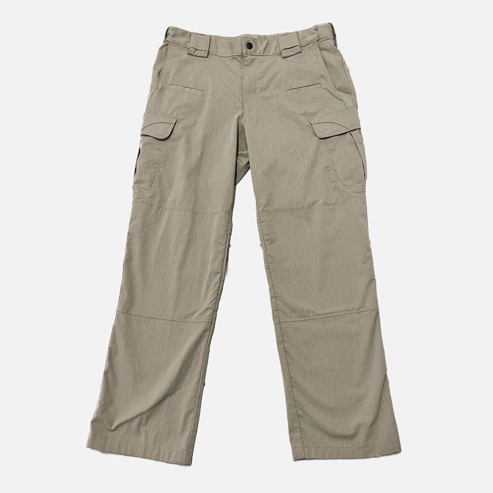 5.11 Tactical Men’s 74369-055 Flex-Tac Cargo Pants Size 34 X 32 Beige Ripstop
